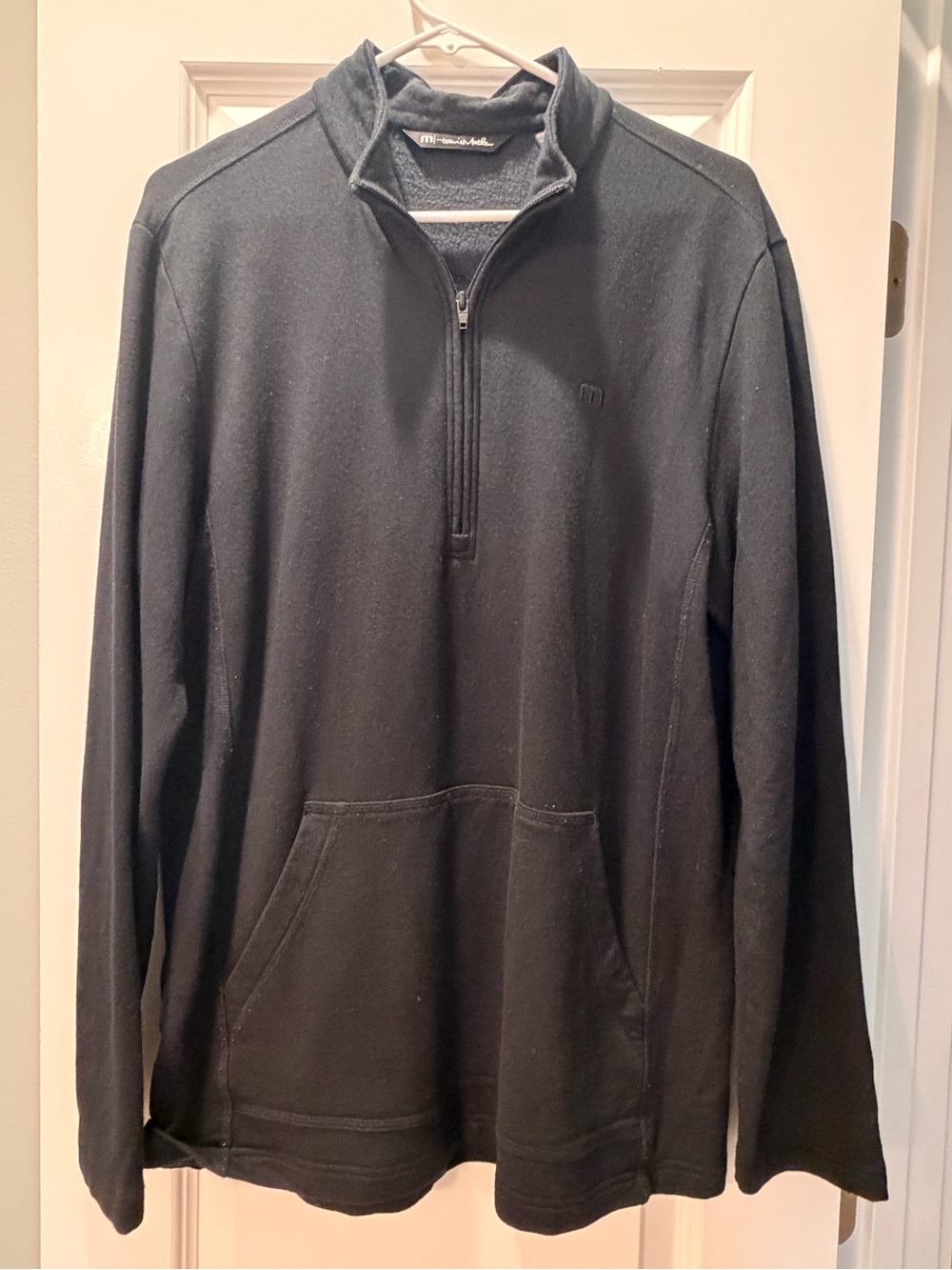 Travis Mathew Black Lightweight Quarter-Zip Shirt Jacket